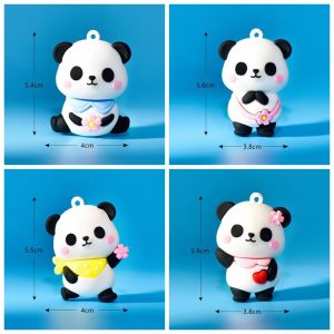 Miniture Fairy Garden Accessories Supplies Panda Figurine Model Toys Pot Bonsai Miniature Garden Terrariums Fairy Garden Animals Kits Items Car Interior Decoration Table Ornaments